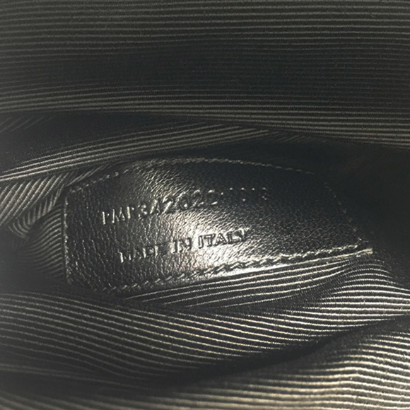 Pre-Loved Saint Laurent Quilted Grain de Poudre Monogram Tote - Picture 7 of 12